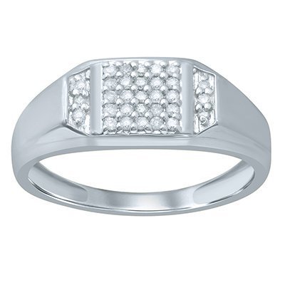 10K 0.24-0.27CT D-RING MEN RDS