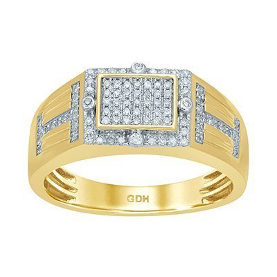 10K 0.24-0.27CT D-RING MENS MP