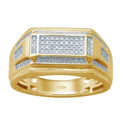 10K 0.24-0.27CT D-RING MENS RDS