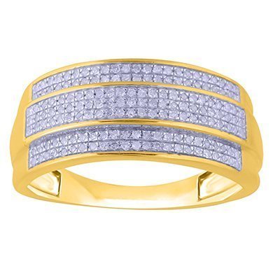 10K 0.24-0.37CT D-RING MENS RDS