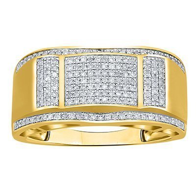 10K 0.24-0.41CT D-RING MENS RDS