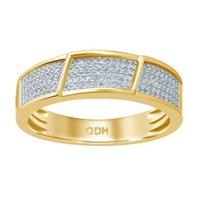 10K 0.24CT D-RING MEN RDS