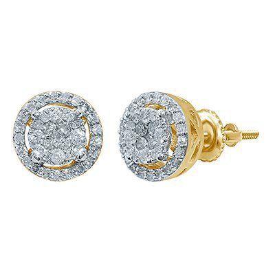 10K 0.25-0.28CT D-EARRINGS RDS