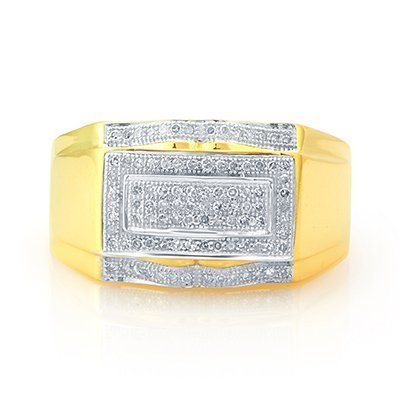 10K 0.25-0.30CT D-RING MEN RDS MP