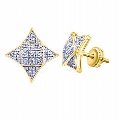 10K 0.25-0.31CT D-EARRING LDS RDS MP