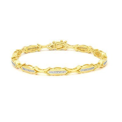 10K 0.25CT D-BRACELET LDS RDS MP