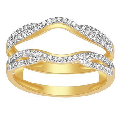 10K 0.25CT D-RING GUARD LDS RDS