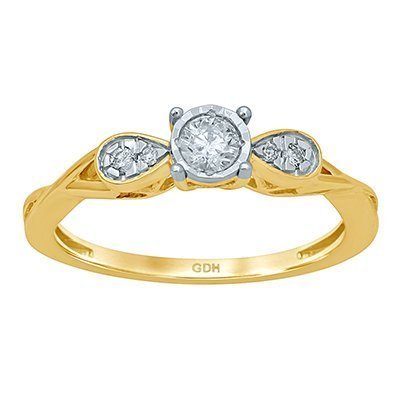 10K 0.25CT D-RING LDS RDS