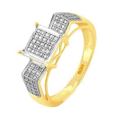 10K 0.25CT D-RING LDS RDS MICRO PAVA