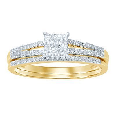 10K 0.26-0.27CT D-BRIDAL SET LDS  PCT/RDS