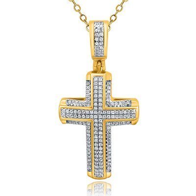 10K 0.26CT D-PENDANT RDS LDS