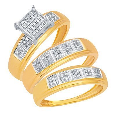 10K 0.30CT D-TRIO SET RDS MP