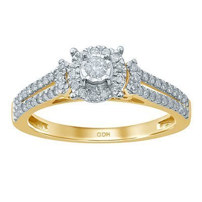 10K 0.31-0.35CT D-RING LDS RDS FANUC CNTR 0.07CT