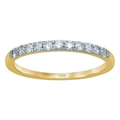 10K 0.31CT D-RING BAND LDS RDS