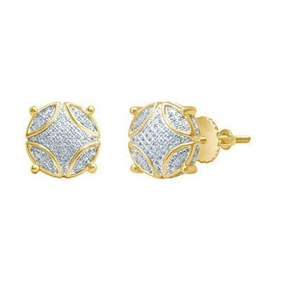 10K 0.32-0.35CT D-EARRING MP RDS