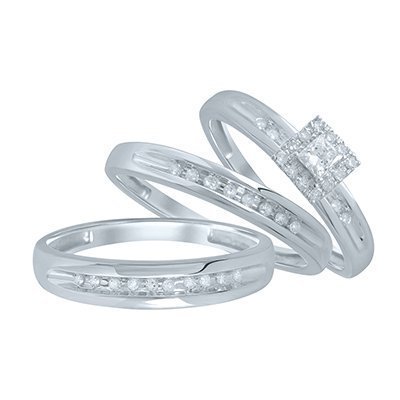 10K 0.32-0.36CT D-TRIO SET RDS CNTR 0.09-0.11CT