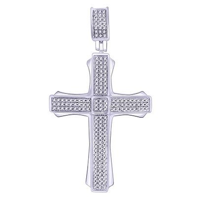 10K 0.32-0.37CT D-PENDANT CROSS