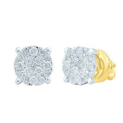10K 0.32-0.38CT D-EARRING RDS
