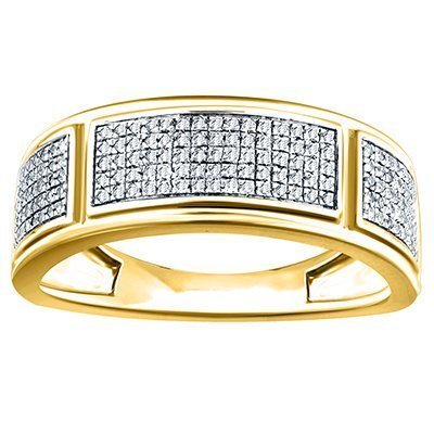 10K 0.32-0.40CT D-RING MENS RDS