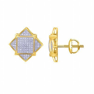 10K 0.33-0.34CT EARRING MENS RDS MP