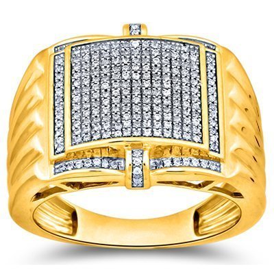 10K 0.33-0.43CT D-RING MENS RDS