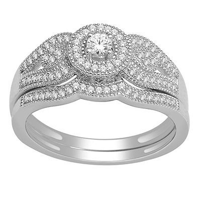 10K 0.33CT D-BRIDAL SET RDS