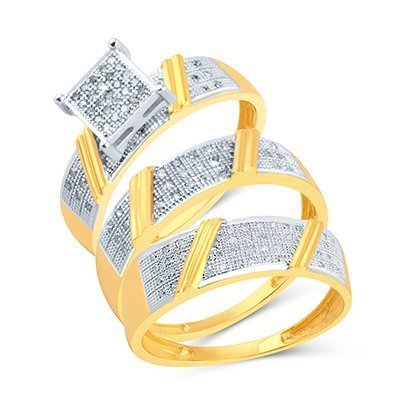 10K 0.33CT D-TRIO SET RDS MP
