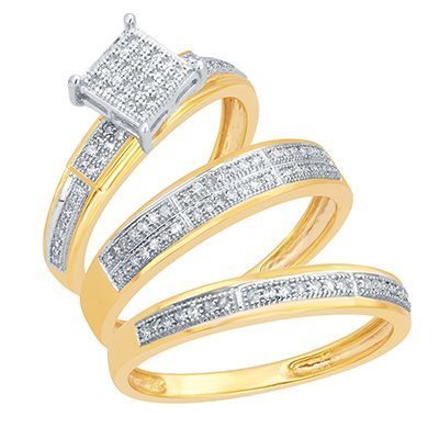 10K 0.33CT D-TRIO SET RDS MP