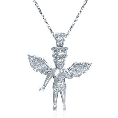 10K 0.34CT D-PENDANT LDS RDS