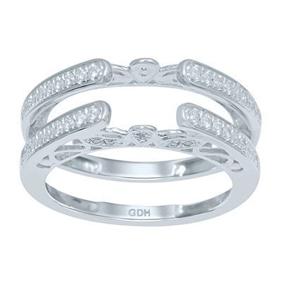 10K 0.34CT D-RING GUARD LDS RDS
