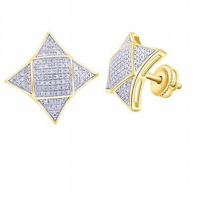 10K 0.35-0.38CT D-EARRING MP RDS