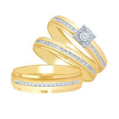 10K 0.35CT D-TRIOSET MACHINE RDS