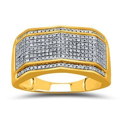 10K 0.37-0.58CT D-RING MENS RDS