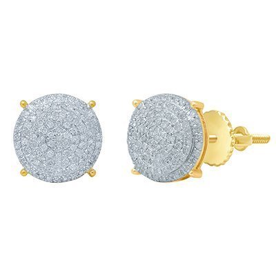 10K 0.38-0.42CT D-EARRING LDS RDS