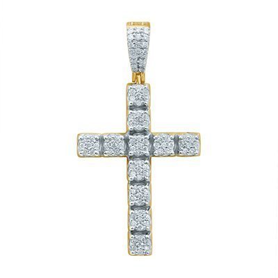 10K 0.38-0.42CT D-PENDANT MEN RDS