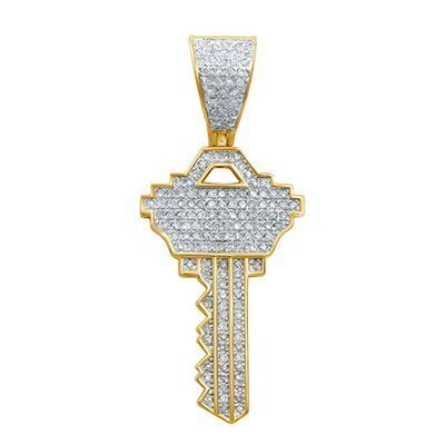 10K 0.38-0.46CT D-PENDANT RDS