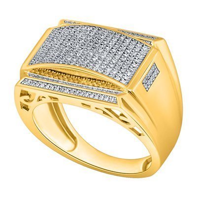 10K 0.38-0.48CT D-RING MENS RDS