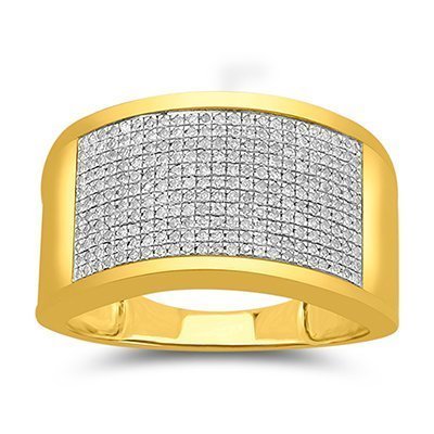 10K 0.38-0.57CT D-RING MENS RDS