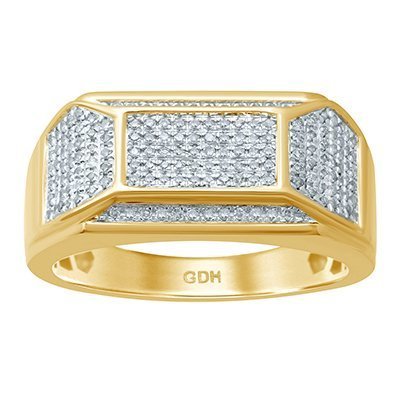 10K 0.39-0.41CT D-RING MEN RDS