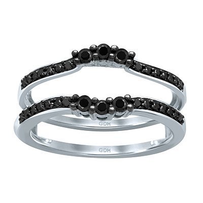 10K 0.40-0.41CT D-RING GUARD LDS RDS BLK