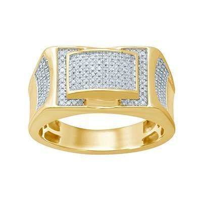 10K 0.40CT D-RING MENS RDS  MP