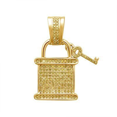 10K 0.44-0.56CT D-PENDANT MEN RDS CAN