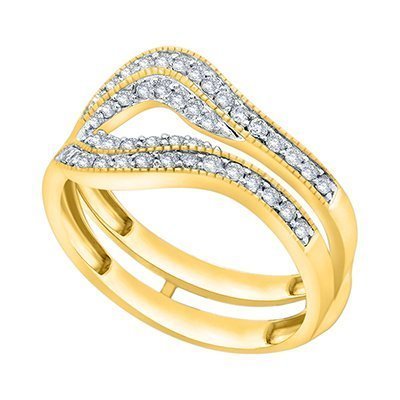 10K 0.44-0.60CT D-RING GUARD LDS RDS