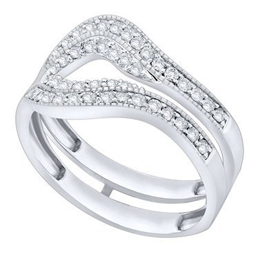 10K 0.44-0.60CT D-RING GUARD LDS RDS