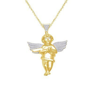 10K 0.46-0.52CT D-PENDANT MEN RDS MP