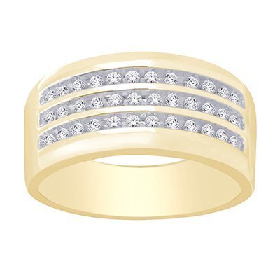 10K 0.46-0.52CT D-RING MENS RDS