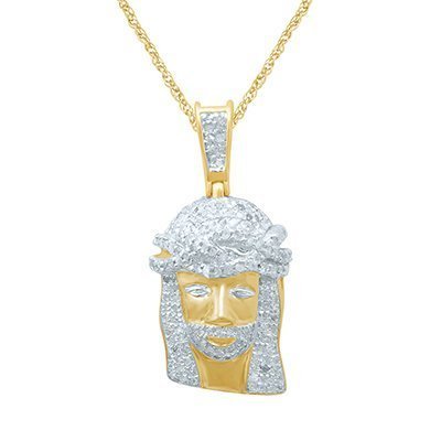 10K 0.46-0.68CT D-PENDANT MENS RDS