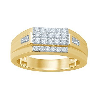10K 0.47-0.50CT D-RING MEN RDS