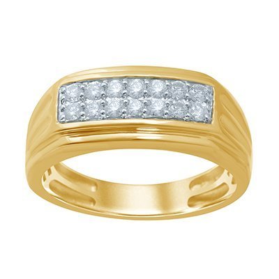 10K 0.47-0.52CT D-RING MENS RDS