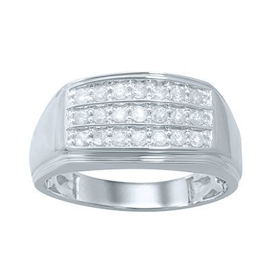 10K 0.47-0.53CT D-RING MENS RDS